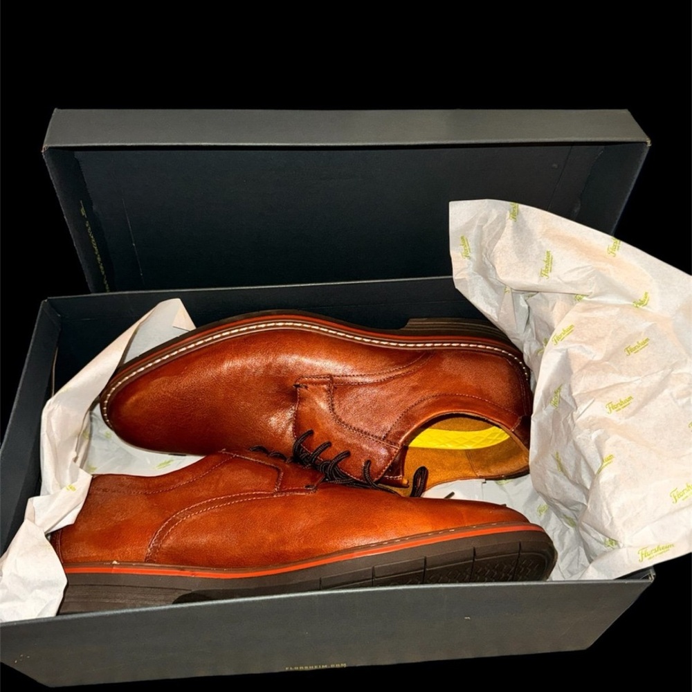 Florsheim Tan Leather Oxfords